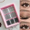 Pestañas postizas transfronterizas de Amazon, europeas, americanas, asiáticas, mestizas, dulces y geniales, doble estilo, segmentadas, fáciles para principiantes, más vendidas, DIY