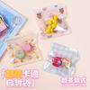 Bolsa Ziplap Universal Corea del Sur Dibujo Animado Lindo Snack Dulce Hebilla Cabeza de Niña Embalaje de Regalo de Joyería Bolsa de Almacenamiento de Juguetes