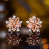 Shein Aliexpress Estilo Coreano Japonês Flor Pequena Brincos de Diamante Inteiro Pequenos Frescos Doces Exquisitos Moda Brincos Venda Quente