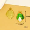 Colgantes creativos de estilo rústico de frutas y granos con accesorios DIY de aleación con goteo de aceite