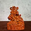 Talla en Madera de Ébano de Zhao Gongming Montando un Tigre, Figura Decorativa para el Hogar, Decoración de Empresa, Artesanía, Regalo de Apertura