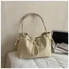 Bolso de hombro plisado de nicho estilo coreano transfronterizo 2026 para mujer, versátil, para el trabajo, bandolera tipo cubo