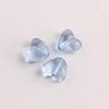 Contas de coração pequenas perfuradas cor de vidro imitação DIY acrílico transparente pequeno amor corrente de celular anel pulseira acessórios