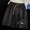 Shorts de praia leves estilo americano modernos de secagem rápida, soltos, com textura estilosa e única, shorts de basquete masculinos