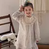 Bata de Noche para Niñas 2026 Nuevo Estilo Algodón de Gasa Clase A Primavera y Verano Delgada Estilo Princesa Vestido Largo de Manga Larga para el Hogar