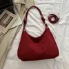 Bolso de Hombro Casual Elegante de Color Sólido Nuevo Otoño 2026, Bolso Tote de Moda Grande de Capacidad Relajada para Viajes