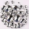 Vidro de Cristal Misto Costurado à Mão Diamante Gota d'Água Oval Marquise Garra Única Fivela de Cristal de Diamante Acessórios para Joias DIY Feito à Mão DIY