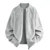 2026 Nuevo Suéter de Punto para Hombre de Importación Otoño-Invierno con Cuello Alto y Doble Cremallera Talla Grande Moda Casual Chaqueta Cardigan