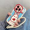 Capa de celular curvada Puppy iphone16promax Puff Apple 15 plus14 Silicone 13 Desenho animado 12