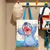 Bolsa de Lona de Alto Valor Gran Capacidad Linda Caricatura Estrella Bebé Estudiante Bolsa de Hombro para Libros Bolsa de Compras Portátil para Mujeres