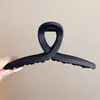 Presilha de cabelo garra para primavera e verão, grampo de cabelo feminino, estilo coreano, novo modelo 2026, preto, elegante, adiciona volume, presilha tubarão extragrande