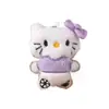 Chaveiro Fofo de Pelúcia Gato Kt Jogando Futebol Pingente de Bolsa Acessório de Mochila Presente/Brinde da Copa do Mundo 2026