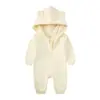 Roupas para bebês masculinas e femininas 0-2 anos em forma de animal macacão de inverno quente para engatinhar roupas de fabricantes atacado