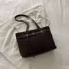 Decoración de hebilla de cuero de alta gama para cinturón de uso diario, bolsa de mano simple, bolsa de hombro o axila de gran capacidad, estilo coreano