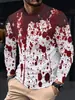 2026 Transfronterizo Manga Larga Casual Europeo y Americano Cuello Redondo Camiseta de Manga Larga Rayada Suéter Superior para Hombre