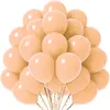 Globos de 10 pulgadas Engrosados Macaron Mate Set de 50 Globos Decoración para Celebración Festiva Fiesta de Cumpleaños Arreglo