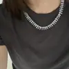 Colar de Cristal com Contas Transparentes Irregulares Feito à Mão com Design Coreano para Mulheres, Pulseira Versátil Simples e Elegante e Corrente de Clavícula