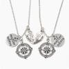 Joyería Europea y Americana Mejores Amigos En Cualquier Momento Brújula Colgante Madre e Hija Collar Mejor Amigo