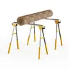 Estante Metálico Plegable para Serrar Madera Caballete Portante 1200kg Banco de Trabajo Portátil de Hierro Multifuncional
