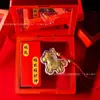 Llavero de Oro Puro 999 Año Nuevo 2026 Atrae Riqueza Colgante para Teléfono Colgante para Bolsa Regalo de Negocios de Año Nuevo
