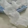 Elástico Recogido de Doble Capa de Encaje de Gasa de 6 cm de Ancho con Borde Curvo Banda Elástica con Cuentas Juguete Accesorios para el Cabello Zapatos y Sombreros Decoración DIY