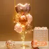 Decoraciones de Globos Flotantes de Mesa y Piso con Tema de Cumpleaños Feliz Cumpleaños para la Fiesta de Primer Cumpleaños de Niños, Decoraciones Brillantes