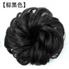 Peruca cabeça de meia bola cabeça de botão de flor rolo de flor elástico faixa de cabelo bolsa de cabelo fofa cabelo natural penteado para cima rolo curto realista feminino