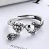 Anillo Xiangqian Jincai koi estilo étnico vintage Loto Loto Loto anillo de apertura ventas directas de fábrica