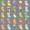 50 pegatinas originales para calcetines, dibujos animados, animales lindos, pintadas a mano, impermeables, decorativas para cuaderno, teléfono móvil, estas pegatinas transfronterizas