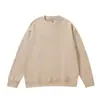 Moletom liso de gola redonda para mulheres, estilo outono e inverno 2026, top soltinho do Sudeste Asiático, blusa básica versátil da fábrica