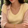 Europeu e Americano transfronteiriço jóias moda temperamento otbuckle fecho pescoço cadeia um-personagem fivela curto colar pescoço cadeia senhoras