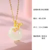Novo Estilo Chinês Jade Natural Hetian Borboleta Colar Feminino Moda Prata S925 Borboleta Dançante Esmalte Pingente Corrente da Clavícula