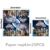 Nuevos Suministros para Fiesta Temática de Star Wars Platos de Papel Desechables, Vasos de Papel, Servilletas de Papel, Manteles y Juegos de Decoración con Banderines