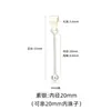 Colgante de Plata de Ley S925 Rosca Vacía Perla de Cristal Hecho a Mano con Cuentas Colgante de Joyería DIY Accesorios de Plata