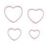 Nuevo Amor Galleta Simulación Molde Cortador de Galletas Forma de Corazón Herramientas de Horneado de Plástico Molde para Pastel de Fondant Arcilla