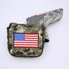 Cubierta cuadrada para putter con bordado de camuflaje de golf, cubierta protectora de nailon con hebilla magnética para figura
