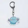 Llavero de Acrílico 2D Dibujos Animados Anime Pokemon Mercancía Muñeco Versión Q Colgante para Mochila Lindo