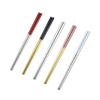 Palillos de Acero Inoxidable 304 Color Nórdico al por Mayor 23cm Vajilla Doméstica Portuguesa Cuadrados Anti-quemaduras Logo de Palillos