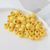 Cuentas Redondas de Agujero Grande de 12 mm para Cadena de Teléfono Móvil DIY, Accesorios de Joyería, Llavero, Colgante para Bolsa, Cuentas Sueltas de Acrílico Hechas a Mano