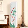 Adequado para Cobertura de Ar Condicionado Jingzhi Gree King, Cobertura de Poeira Vertical, Cobertura Redonda Frontal e Traseira com Topo Inclinado, Manga Protetora