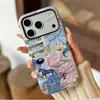 Funda protectora de película de doble capa para iPhone 16 popular de nicho transfronteriza 17pm funda de teléfono creativa y hermosa de cobertura total