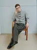 Suéter de punto estilo retro americano, de doble botonadura, forrado de felpa para hombres y mujeres, mezcla otoño/invierno, elegante y relajado, cárdigan de punto de cuello redondo