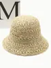 Chapéu de Sol Dobrável Chapéu de Praia Verão Renda Palha Chapéu Feminino Fresco Protetor Solar Chapéu Viagem Férias Chapéu de Sol