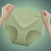 Roupa Íntima Feminina de Algodão Puro Cintura Alta com Forro Bacteriostático no Virilha Abdomen Tingimento Sem Marcas Levanta Bumbum Grafeno Absorvente de Umidade Algodão Puro Respirável Viagem