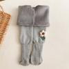24 Leggings Nuevos para Niños con forro polar Espesos Invierno Estilo Occidental Flor Ropa Exterior Niñas Medias de Princesa Pantalones Cálidos