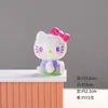 Gatito Arcoíris Dulce Creativo de Dibujos Animados Artesanía de Resina Adornos Decorativos de Anime Adornos de Escritorio y Coche Culturales y Creativos