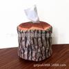 LOG DE LENÇO caixa de lenços log criativo conjunto de extração de lenços árvore de extração de papel em rolo de madeira simulada papel