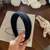 Diadema de lana tejida de sarga colorida nueva coreana 2026, Diadema de diseño moderno y simple, Accesorio para el cabello