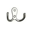 Colgador de Doble Gancho de Aleación de Zinc Perchero para Ropa Sombrero Gancho Pequeño Antiguo Accesorios de Manualidades Retro Negro Pulverizado Ferretería Moderno
