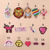 Yi bordado computador bordado carimbo roupas decoração adesivos patch bordados adesivos pano bordado parque de diversões cartoon bordado logotipo bonito desenho animado